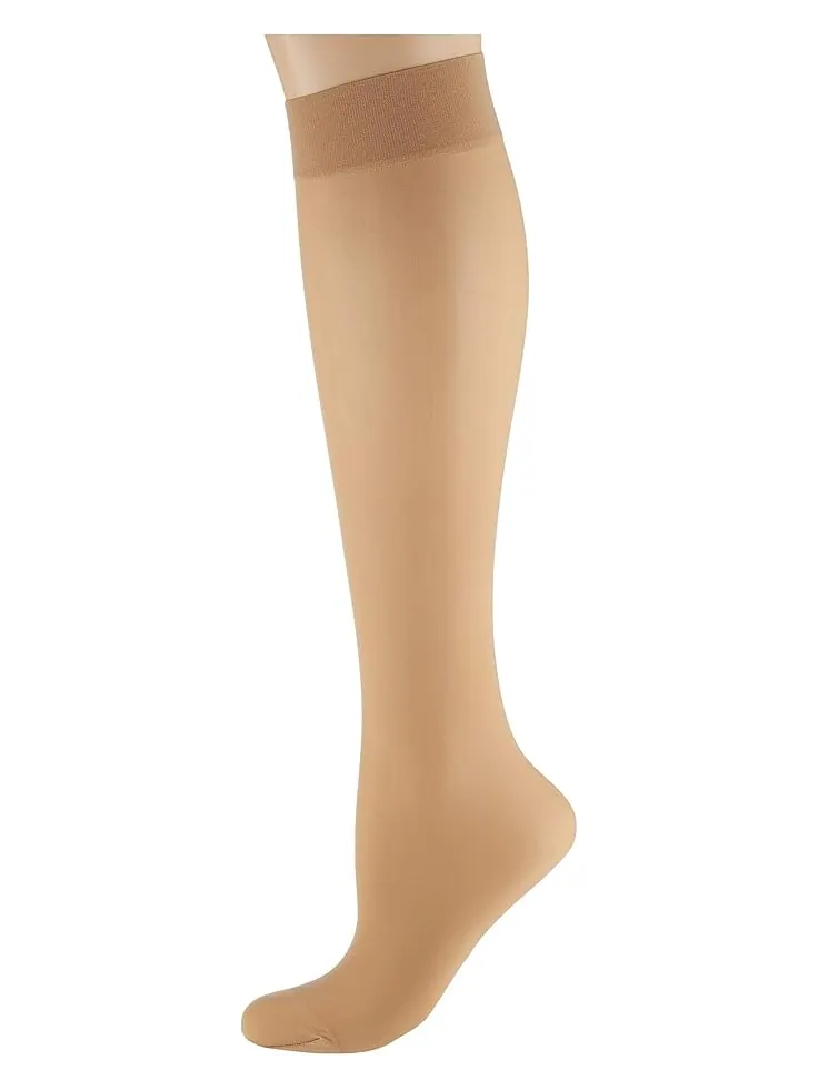 Носки Wolford Individual 10 Knee-Highs — изображение 1 из 1, белый