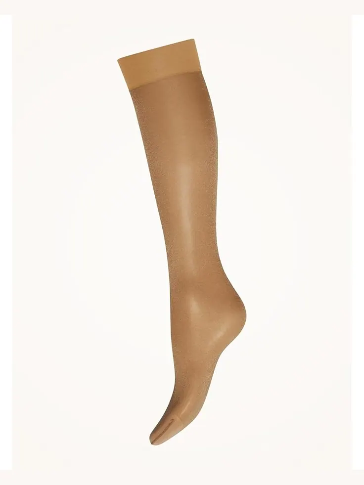 Носки Wolford Satin Touch 20 Knee-Highs — изображение 1 из 1, карамель