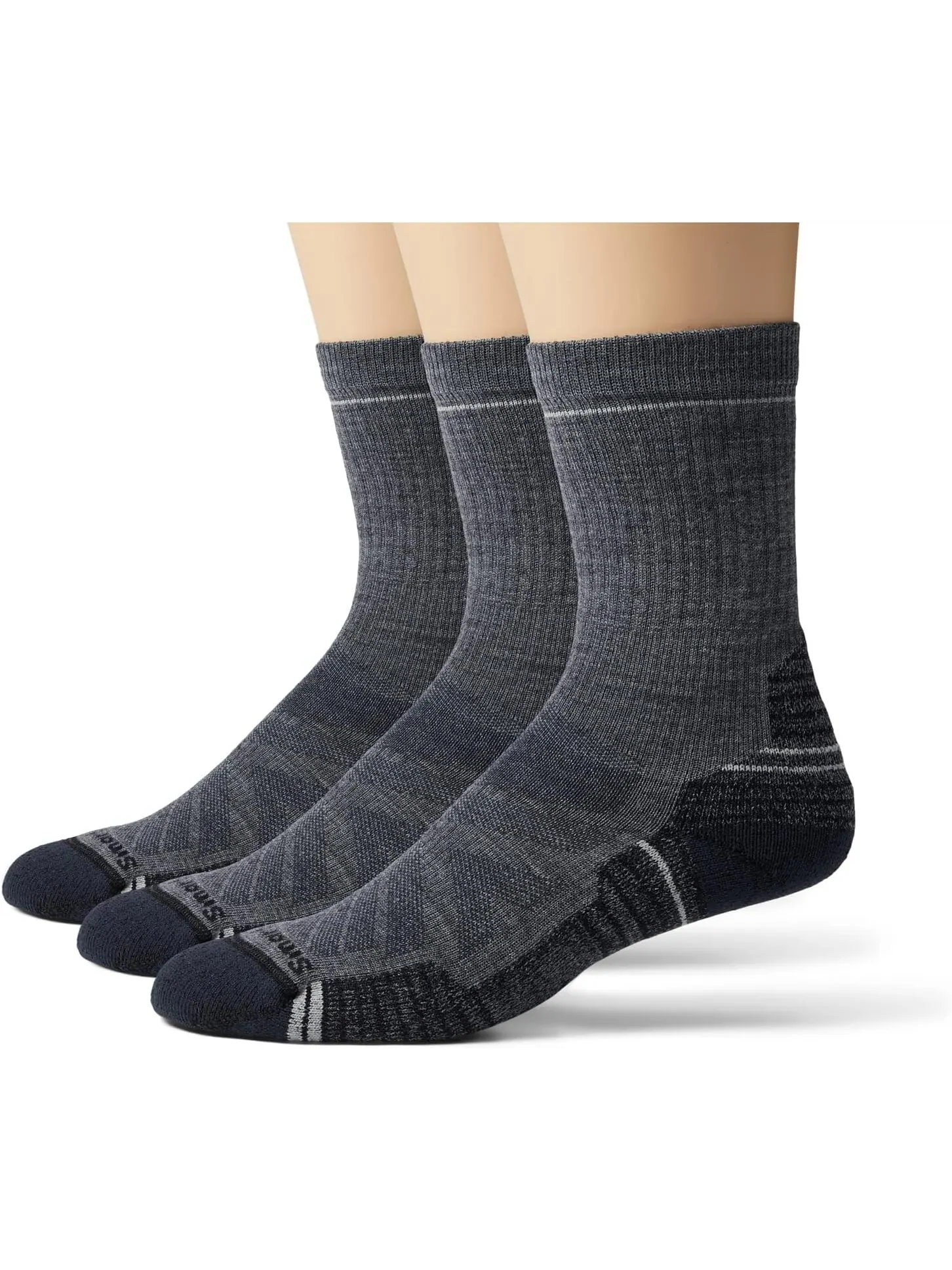 Носки Hike Light Cushion Crew, 3 пары Smartwool — изображение 1 из 1, серый