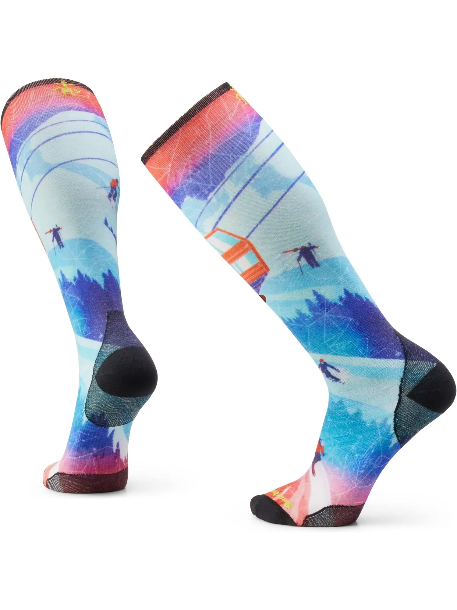 Ski Zero Cushion Ski Day с принтом на икре Smartwool — изображение 1 из 1, синий