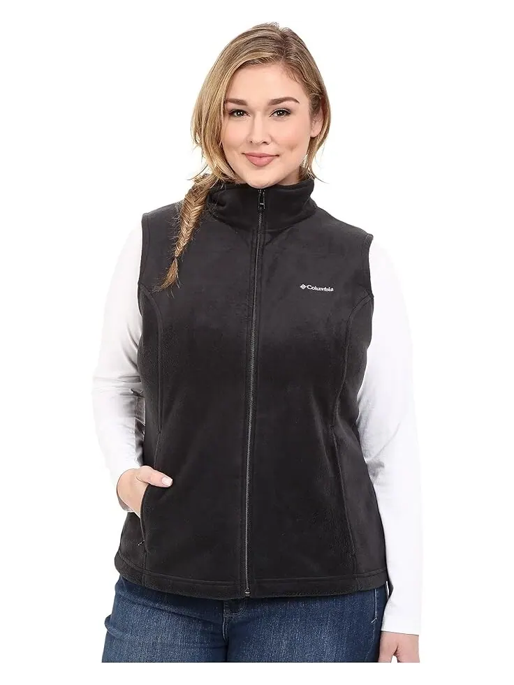 Утепленный жилет Columbia Plus Size Benton Springs — изображение 1 из 4, черный