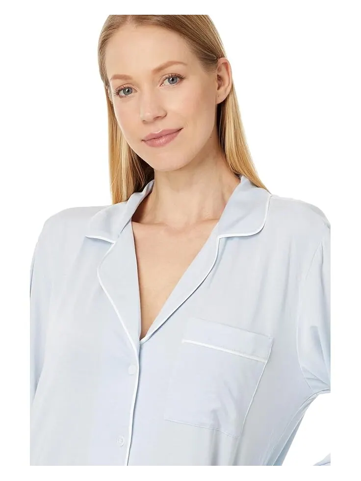 Ночная рубашка Eberjey Gisele Nightshirt — изображение 3 из 4, синий/слоновая кость