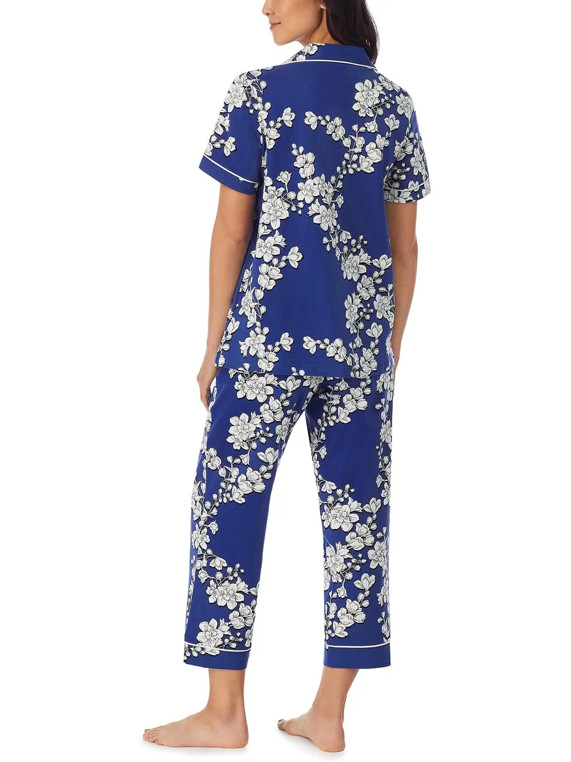 Укороченная пижама с короткими рукавами (хлопок и спандекс) Bedhead PJs — изображение 3 из 4, темно-синий