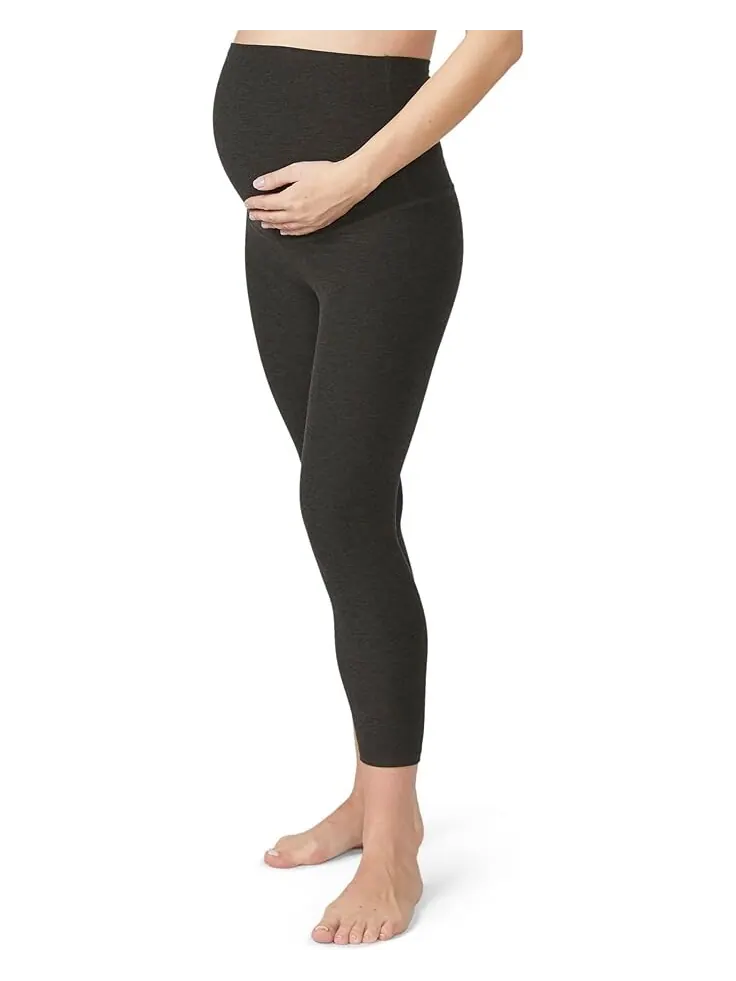 Леггинсы Beyond Yoga Maternity Empire Waisted Spacedye Capri — изображение 2 из 4, самая темная ночь