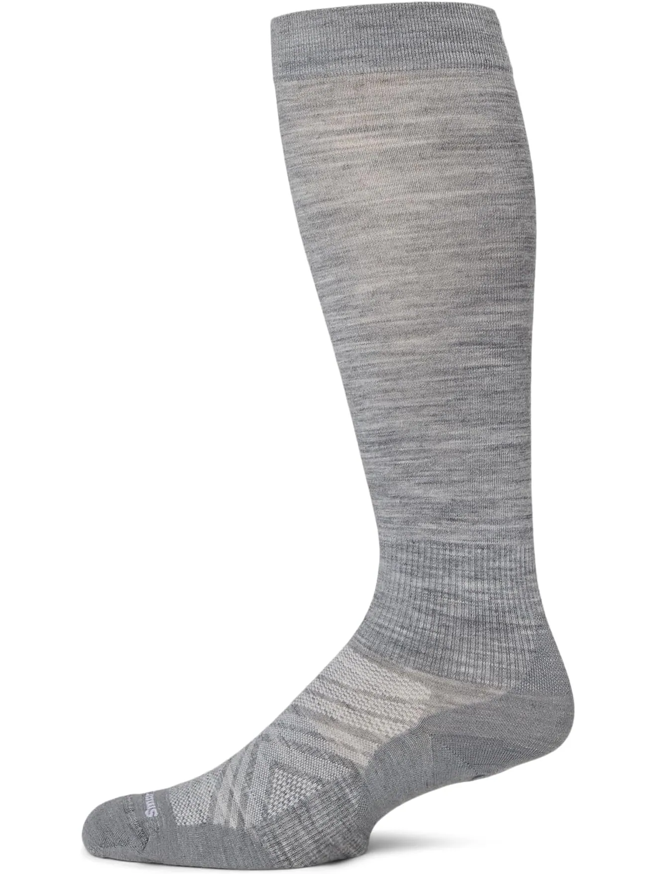 Носки Smartwool Men's Ski Zero Cushion Over-the-Calf Socks — изображение 1 из 1, светлый серый