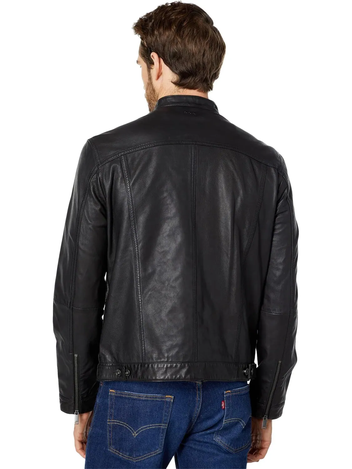 Куртка Band Collar Jacket L858T1B John Varvatos — изображение 2 из 4, черный