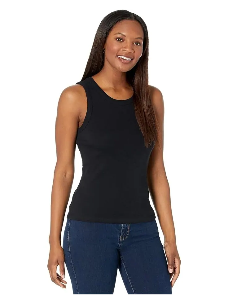 Майка Lilla P 1x1 Rib Jewel Tank — изображение 1 из 4, черный