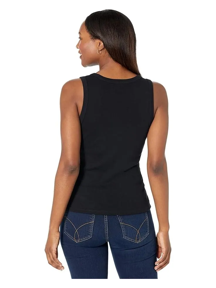 Майка Lilla P 1x1 Rib Jewel Tank — изображение 2 из 4, черный