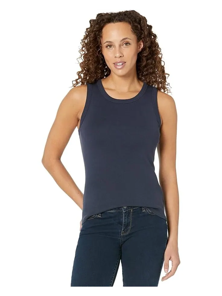Майка Lilla P 1x1 Rib Jewel Tank — изображение 1 из 4, темный темно-синий