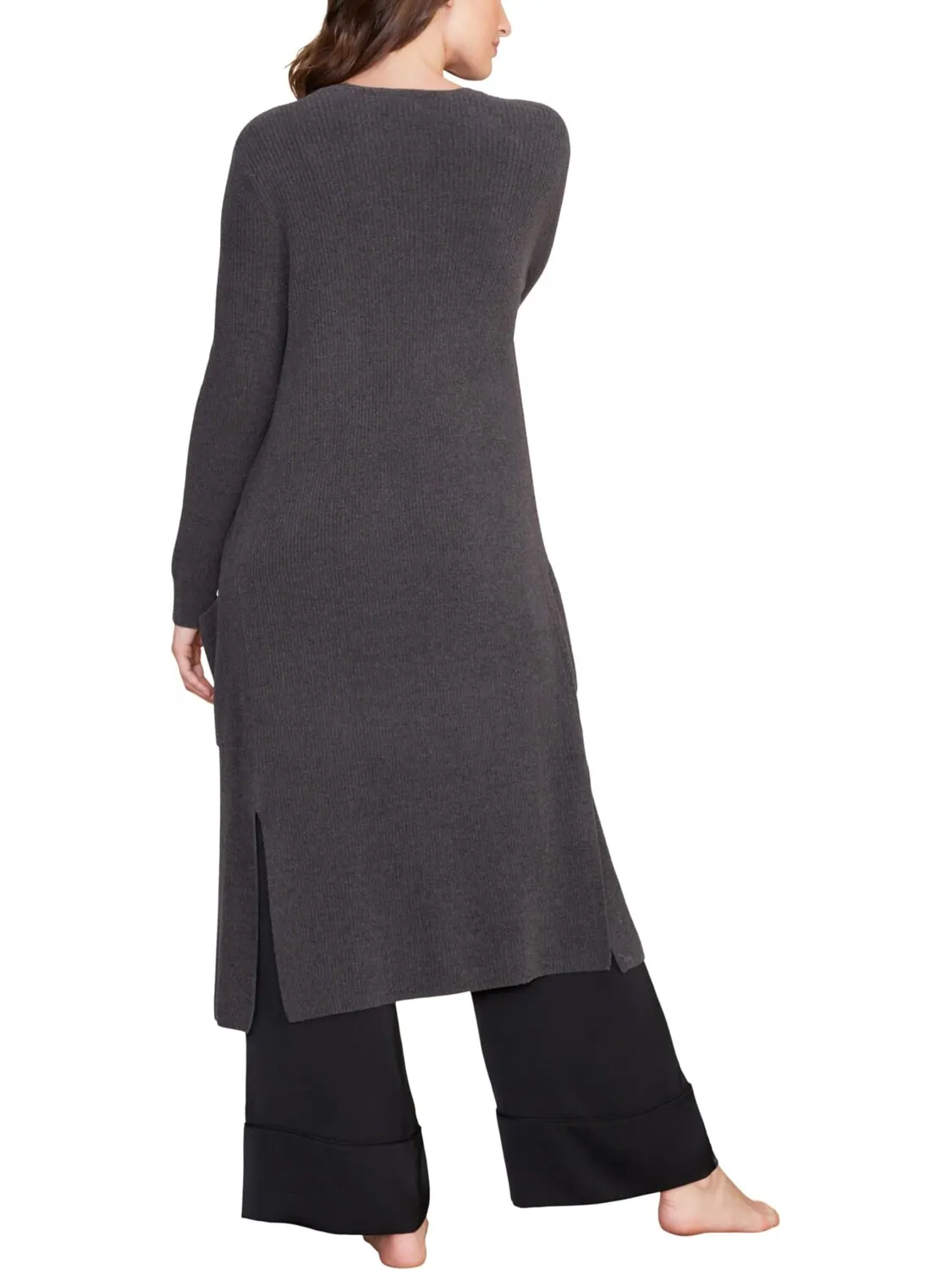 Свитер CozyChic Ultra Lite Long Cardigan Barefoot Dreams — изображение 3 из 3, угольный