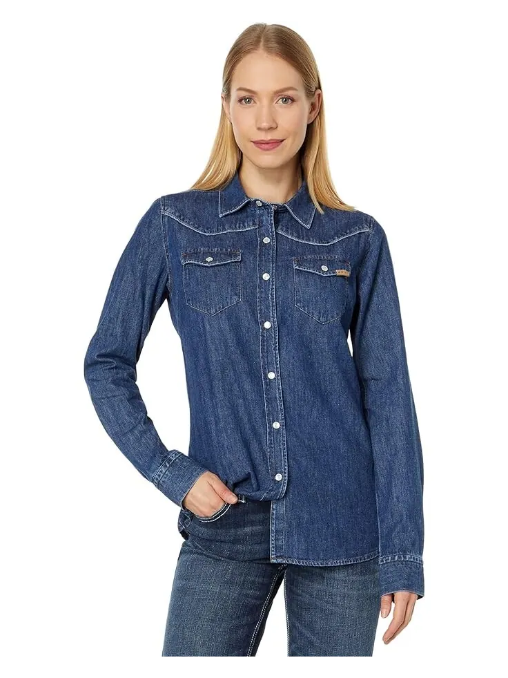 Рубашка Ariat Farriday Denim — изображение 1 из 4, синий