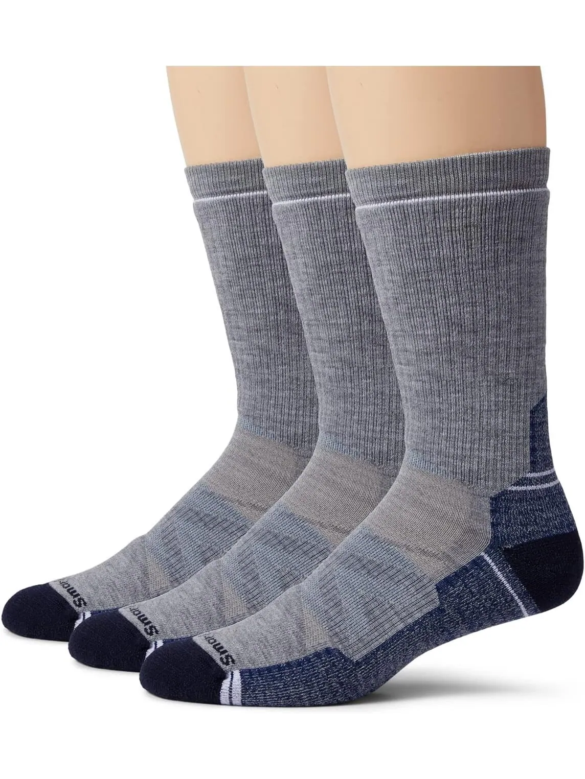 Носки Hike Full Cushion Crew, 3 пары Smartwool — изображение 1 из 1, светлый серый