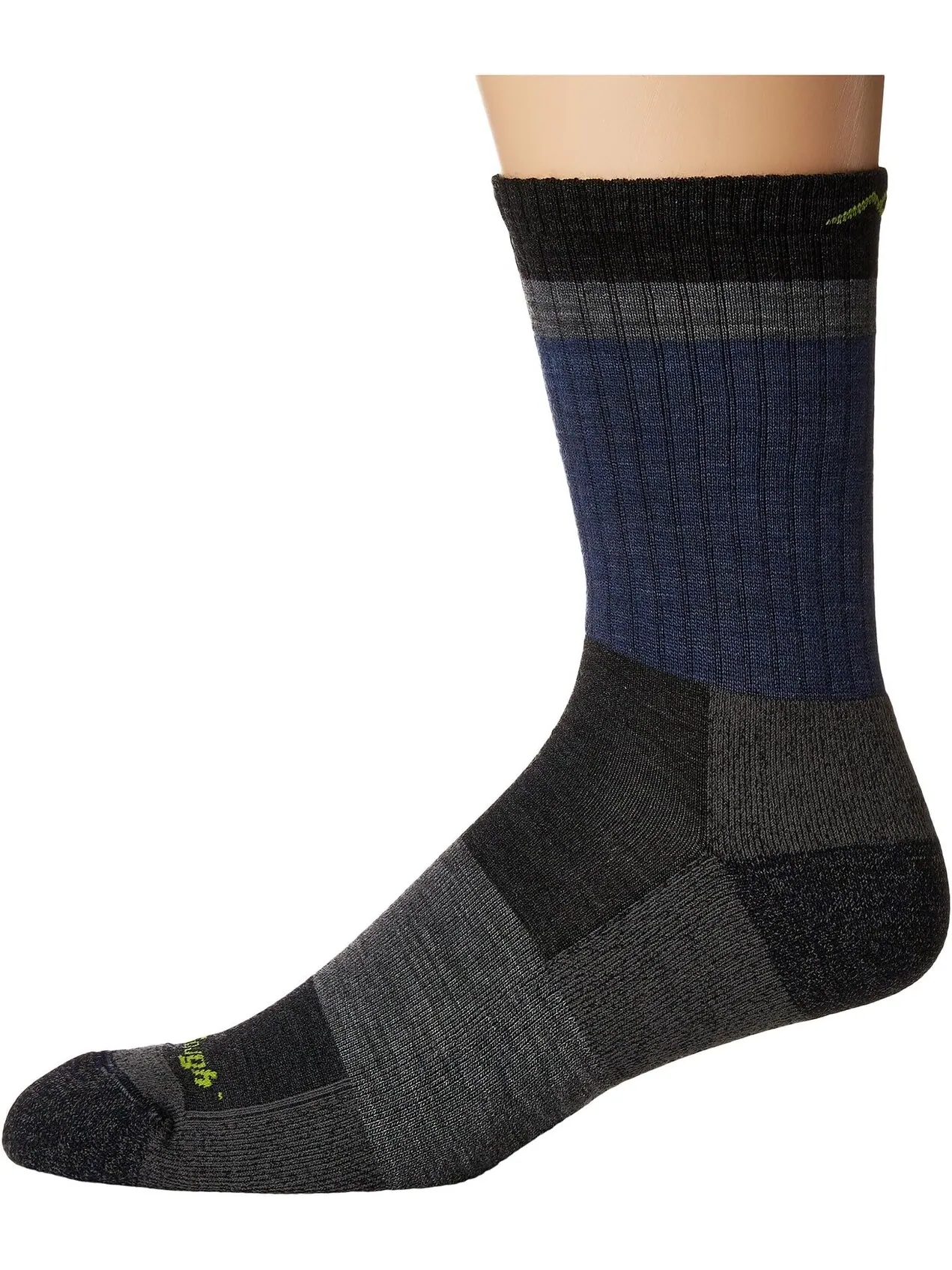 Легкие носки с микро-подушками Heady Stripe Darn Tough Vermont — изображение 1 из 1, синий