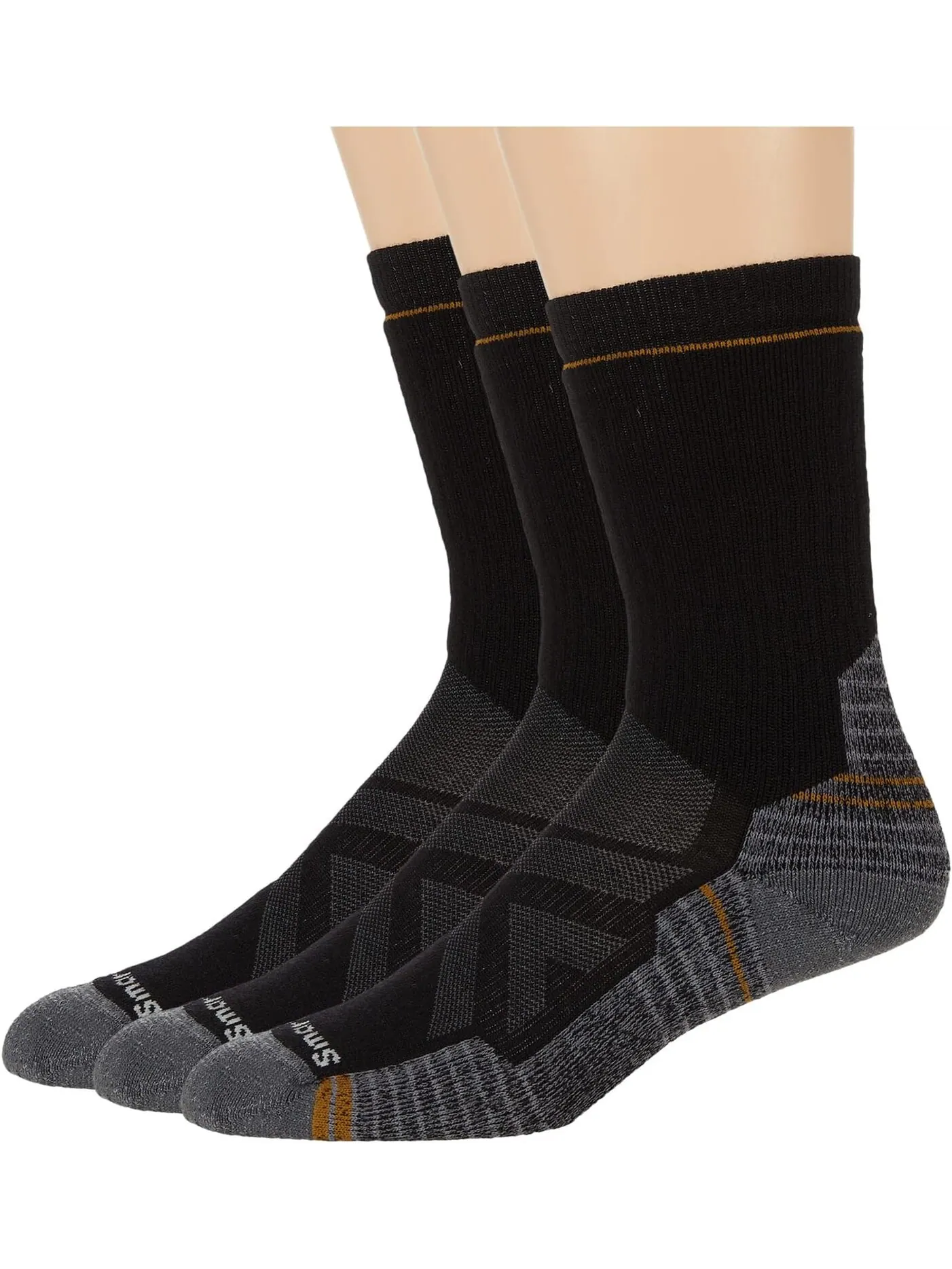 Комплект из 3 комплектов перчаток Performance Hike с подушками Crew Smartwool — изображение 1 из 1, черный