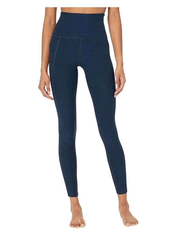 Брюки Beyond Yoga Spacedye Out Of Pocket High-Waisted Midi Legging — изображение 1 из 4, темно-синий