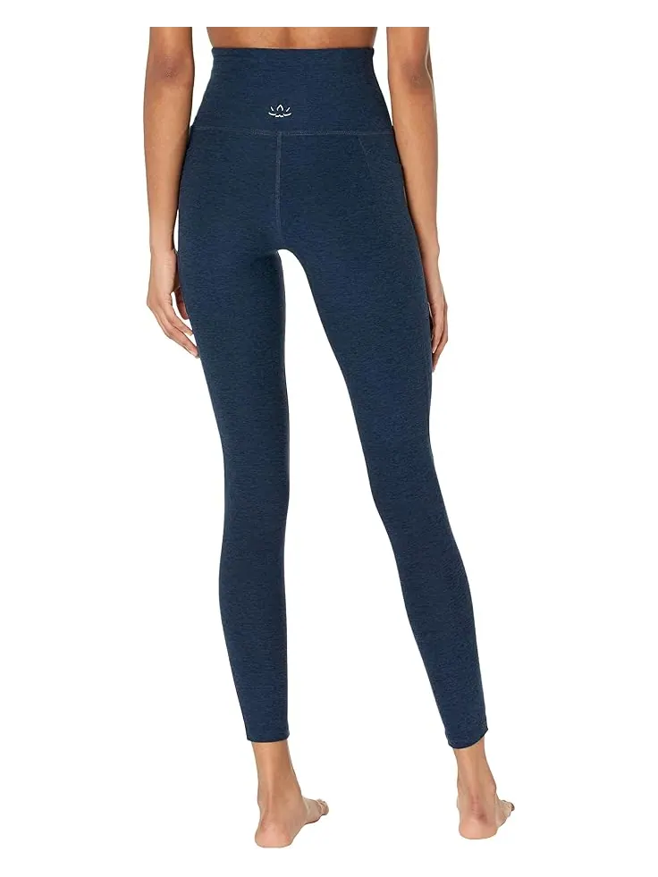 Брюки Beyond Yoga Spacedye Out Of Pocket High-Waisted Midi Legging — изображение 2 из 4, темно-синий