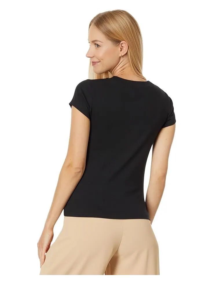 Футболка Madewell Supima Rib — изображение 2 из 4, черный