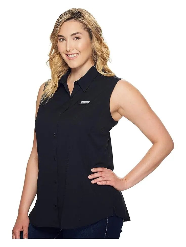 Рубашка Columbia Plus Size Tamiami Sleeveless — изображение 2 из 4, черный