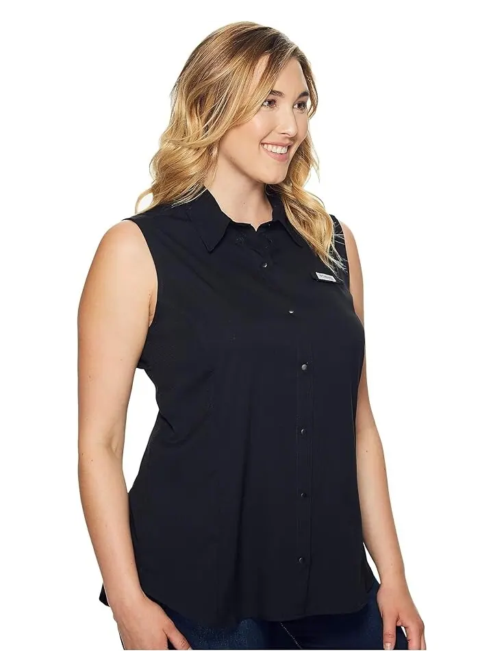 Рубашка Columbia Plus Size Tamiami Sleeveless — изображение 4 из 4, черный