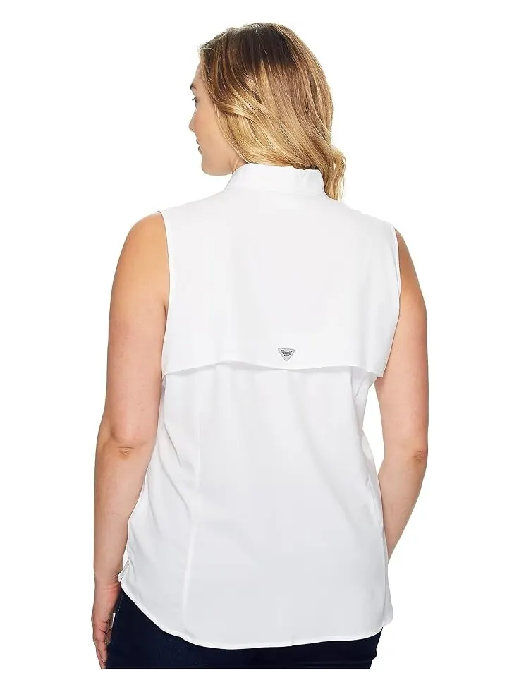 Рубашка Columbia Plus Size Tamiami Sleeveless — изображение 3 из 4, белый