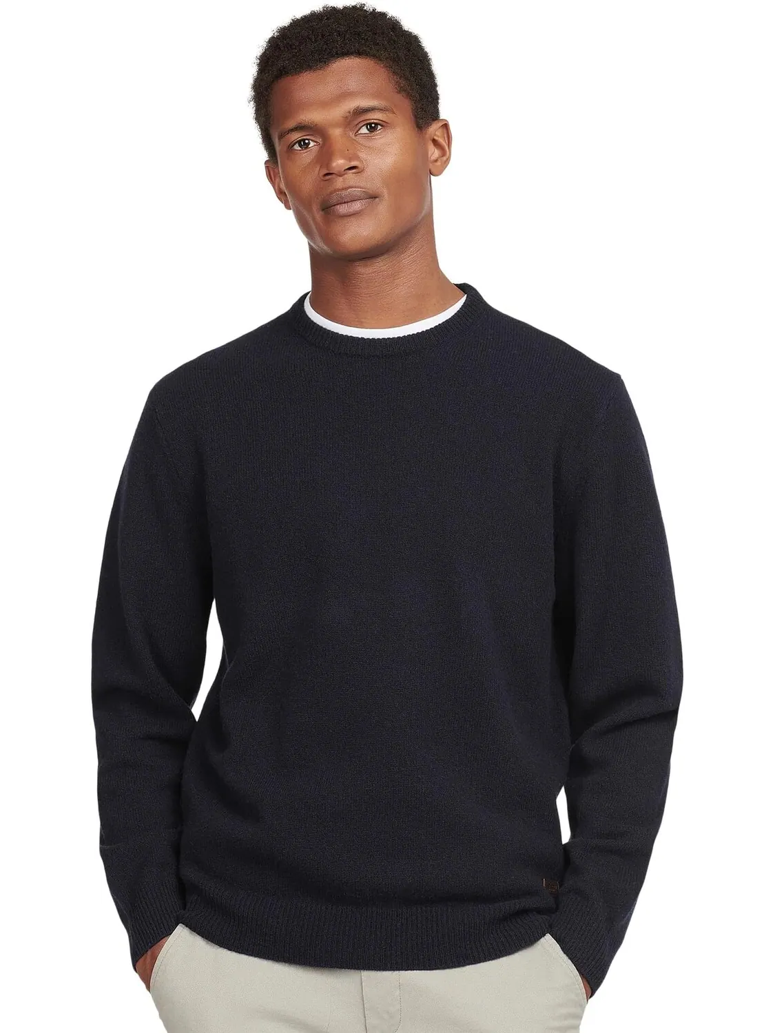 Свитер Barbour Essential Patch Crew Barbour — изображение 1 из 3, темно-синий