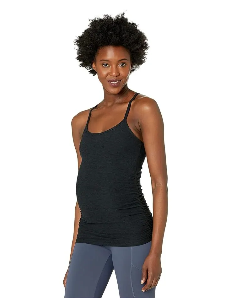 Майка Beyond Yoga Maternity Spacedye Slim Racerback Tank — изображение 1 из 4, самая темная ночь