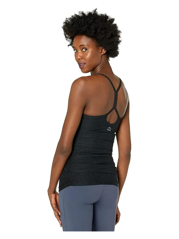 Майка Beyond Yoga Maternity Spacedye Slim Racerback Tank — изображение 2 из 4, самая темная ночь