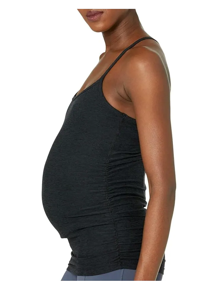 Майка Beyond Yoga Maternity Spacedye Slim Racerback Tank — изображение 3 из 4, самая темная ночь