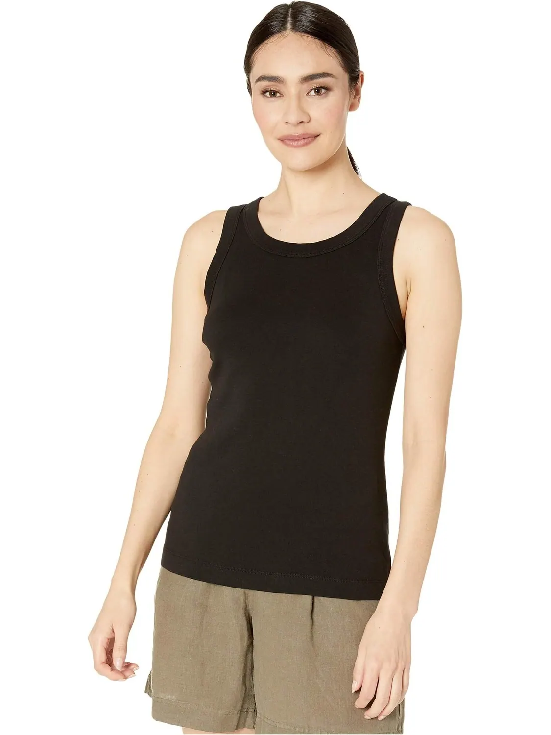 Майка Paloma 1x1 Cotton Wide Binding Tank Top Michael Stars — изображение 1 из 4, черный