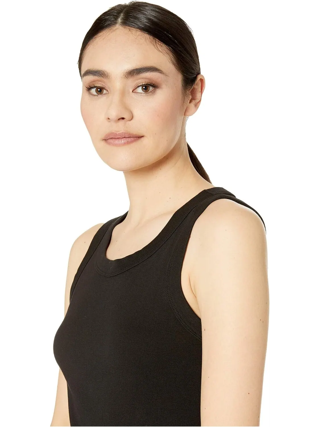Майка Paloma 1x1 Cotton Wide Binding Tank Top Michael Stars — изображение 4 из 4, черный