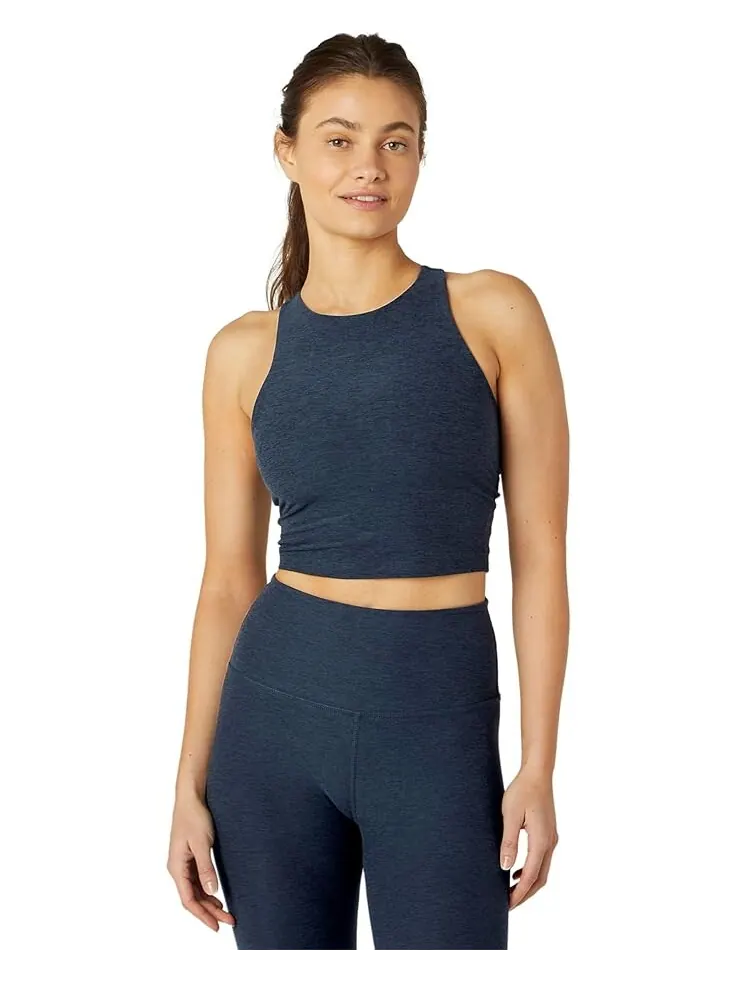 Майка Beyond Yoga Spacedye Refocus Cropped Tank — изображение 1 из 3, темно-синий