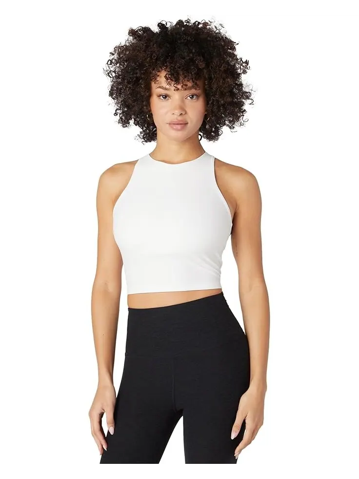 Майка Beyond Yoga Spacedye Refocus Cropped Tank — изображение 1 из 3, белый