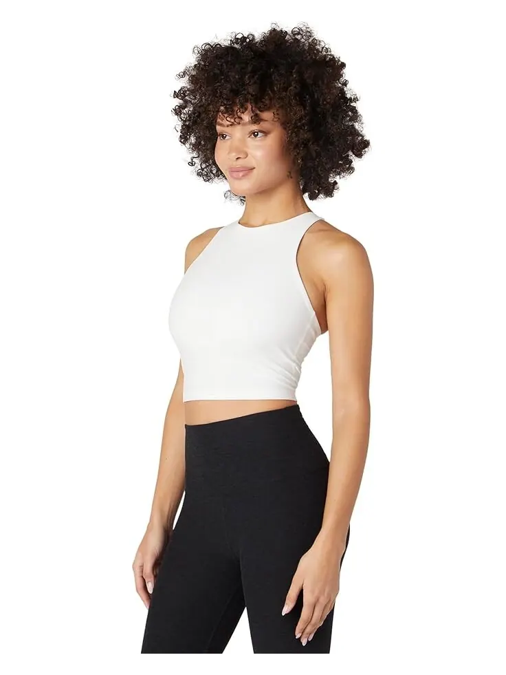 Майка Beyond Yoga Spacedye Refocus Cropped Tank — изображение 2 из 3, белый