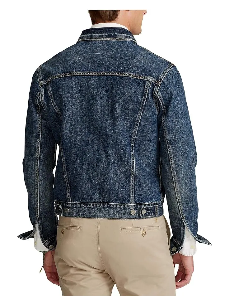 Куртка Polo Ralph Lauren Denim Icon Trucker — изображение 2 из 3, бледно-зеленый лес