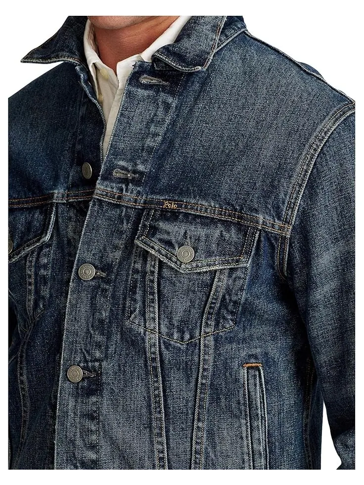 Куртка Polo Ralph Lauren Denim Icon Trucker — изображение 3 из 3, бледно-зеленый лес