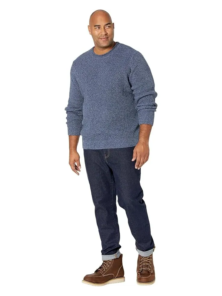 Свитер L.L.Bean Organic Cotton Rollneck Crew Regular — изображение 4 из 4, винтажный индиго