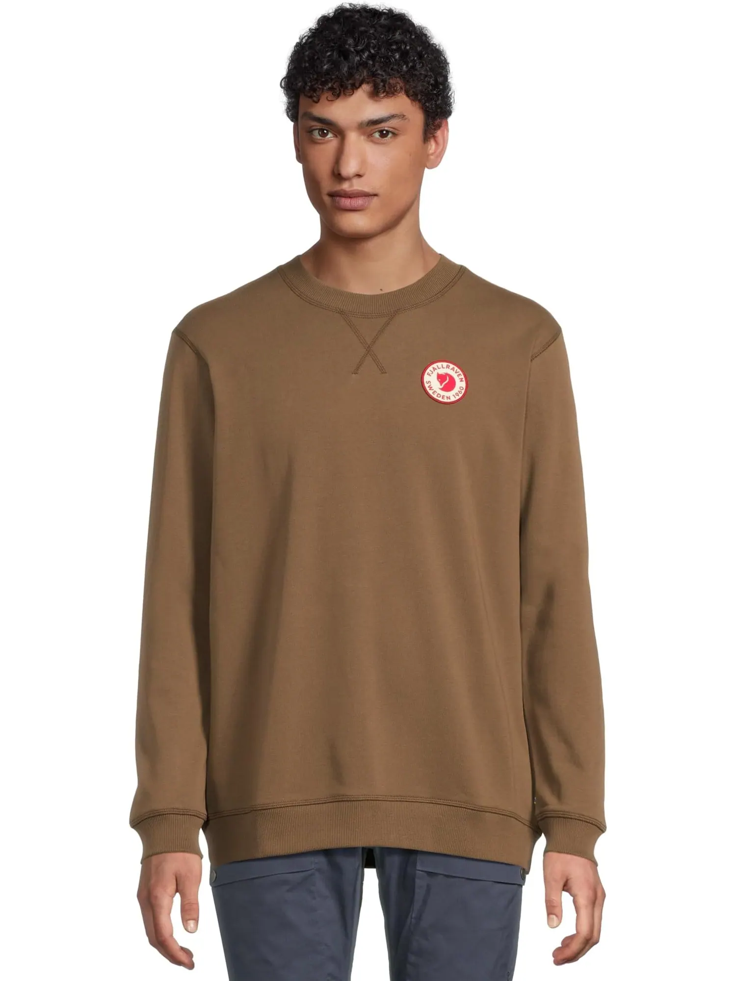 Мужской свитер с логотипом 1960 года Fjällräven — изображение 1 из 5, коричневый