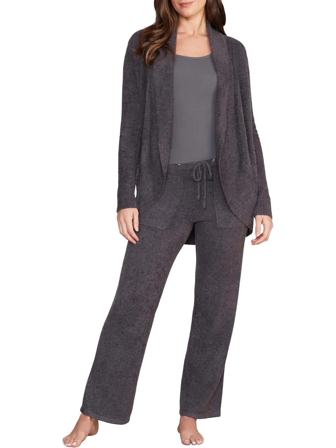 Свитер CozyChic Lite Circle Cardigan Barefoot Dreams — изображение 1 из 2, серый