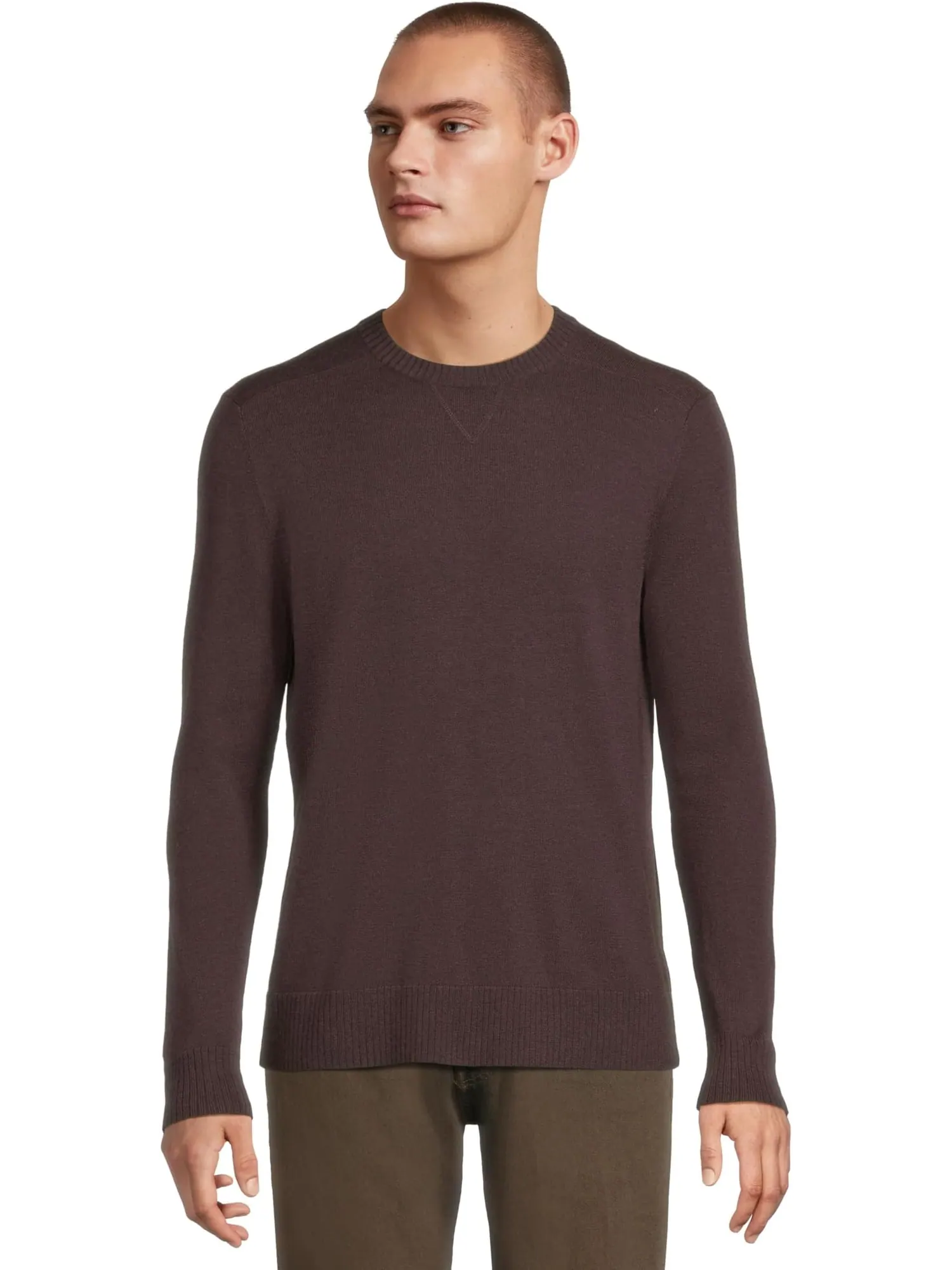 Свитер Smartwool Men's Sparwood Crew Sweater — изображение 1 из 5, сиреневый