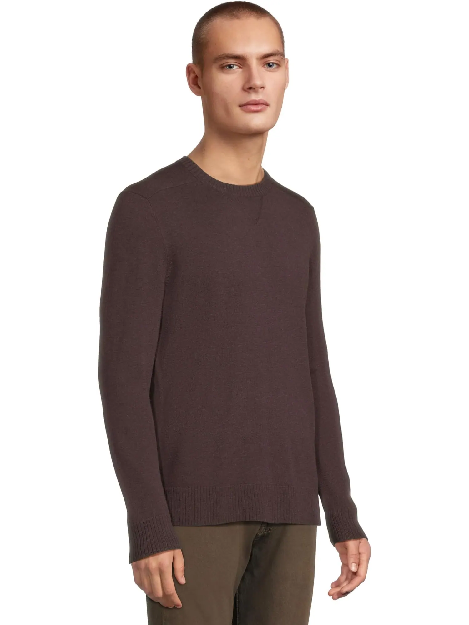 Свитер Smartwool Men's Sparwood Crew Sweater — изображение 2 из 5, сиреневый