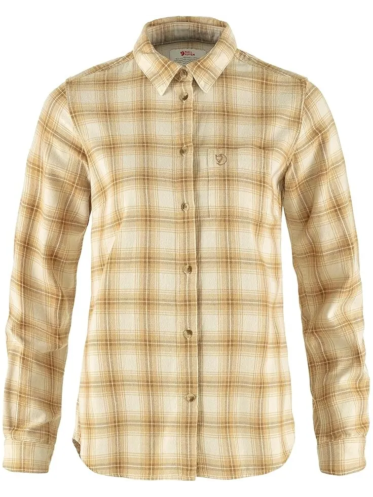 Рубашка Fjällräven Övik Flannel — изображение 1 из 2, белый/бежевый