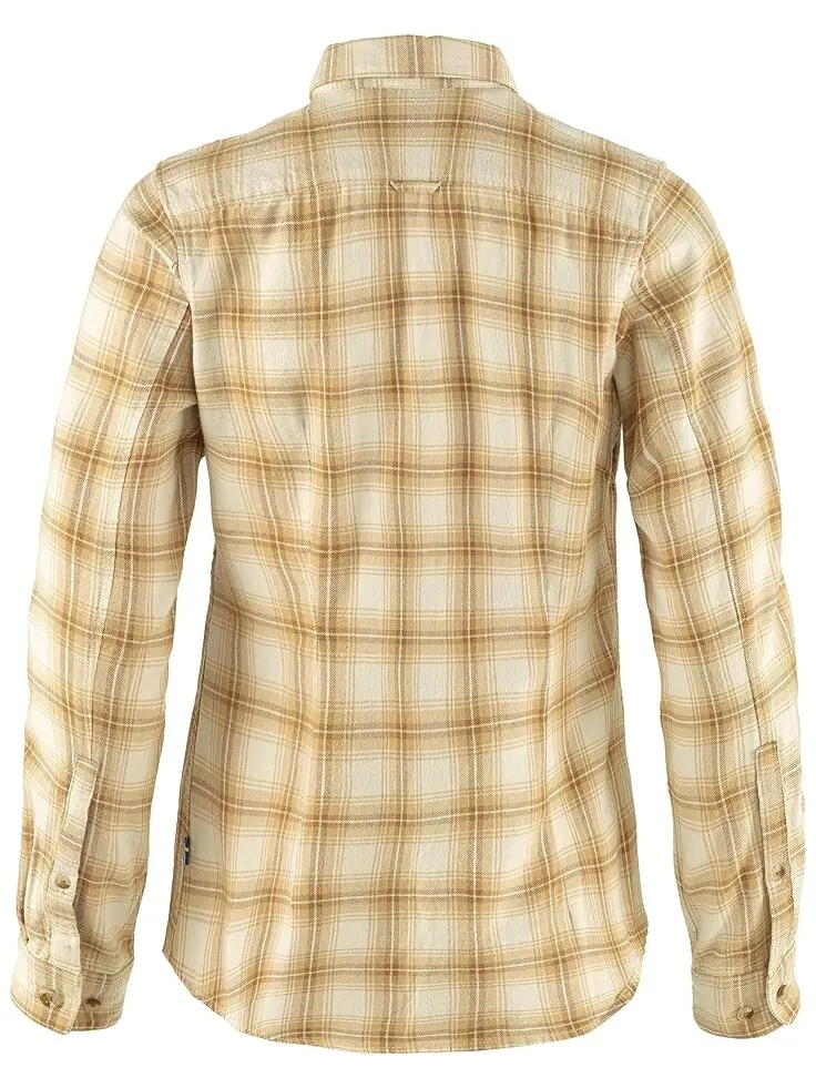 Рубашка Fjällräven Övik Flannel — изображение 2 из 2, белый/бежевый