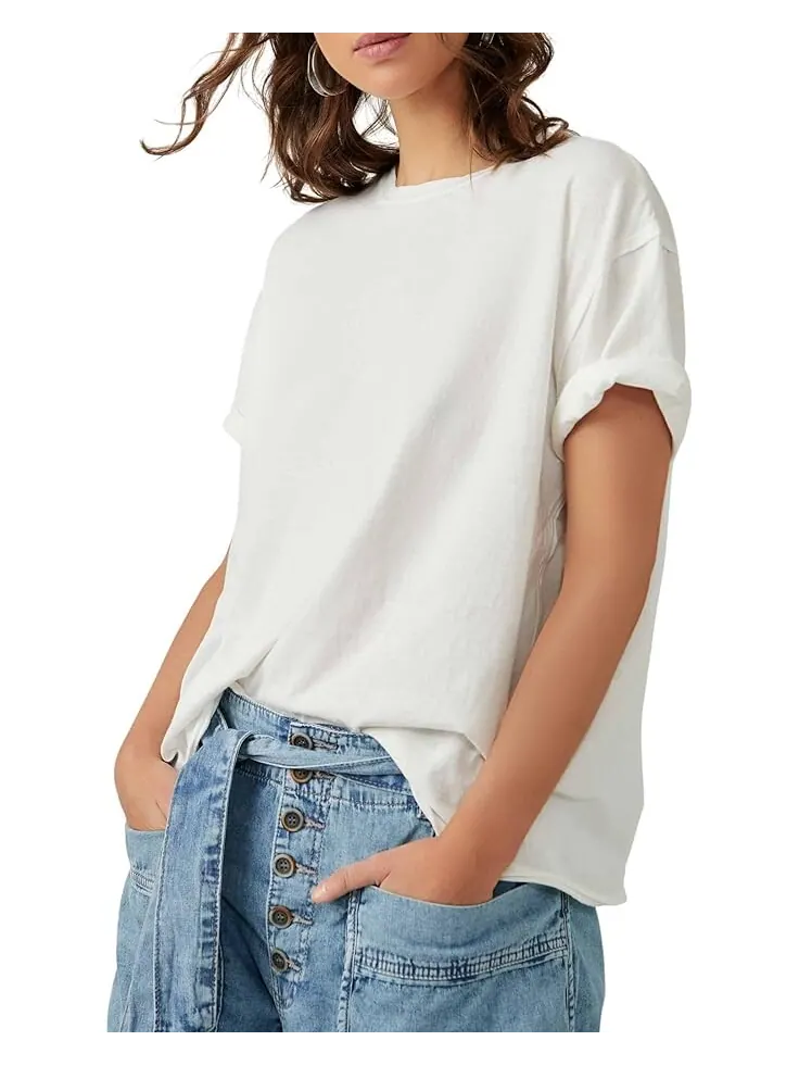 Футболка Free People Nina — изображение 1 из 4, слоновая кость