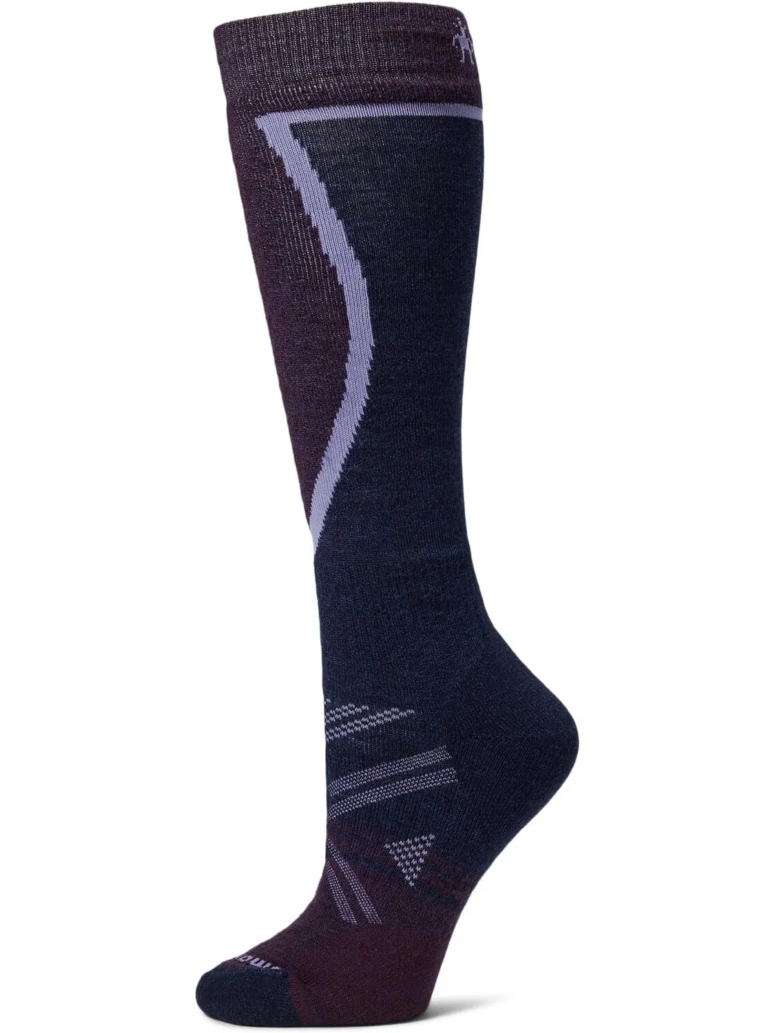 Лыжные носки выше икры с полной амортизацией Smartwool — изображение 1 из 1, фиолетовый
