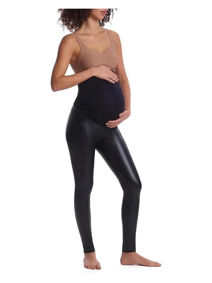 Леггинсы Commando Faux Leather Maternity SLG89 — изображение 1 из 1, черный