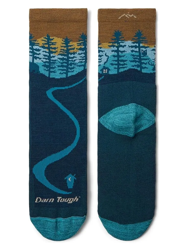 Носки Darn Tough Vermont Northwoods Micro Crew Midweight with Cushion — изображение 2 из 2, темно-бирюзовый