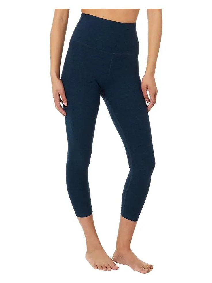 Леггинсы Beyond Yoga Spacedye Walk And Talk High-Waisted Capri — изображение 1 из 3, темно-синий