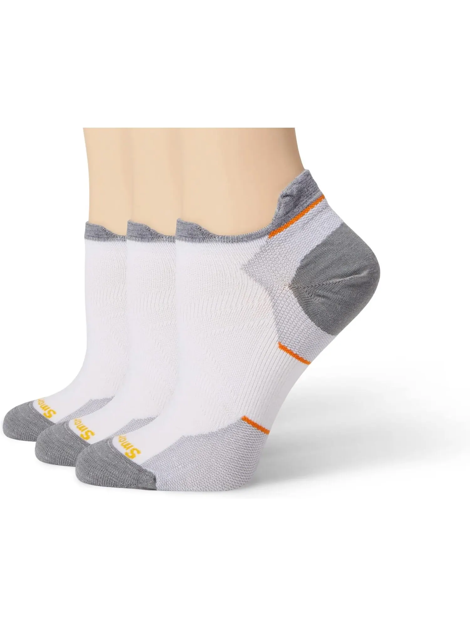 Носки Run Zero Cushion с низкой лодыжкой, 3 пары Smartwool — изображение 1 из 1, белый
