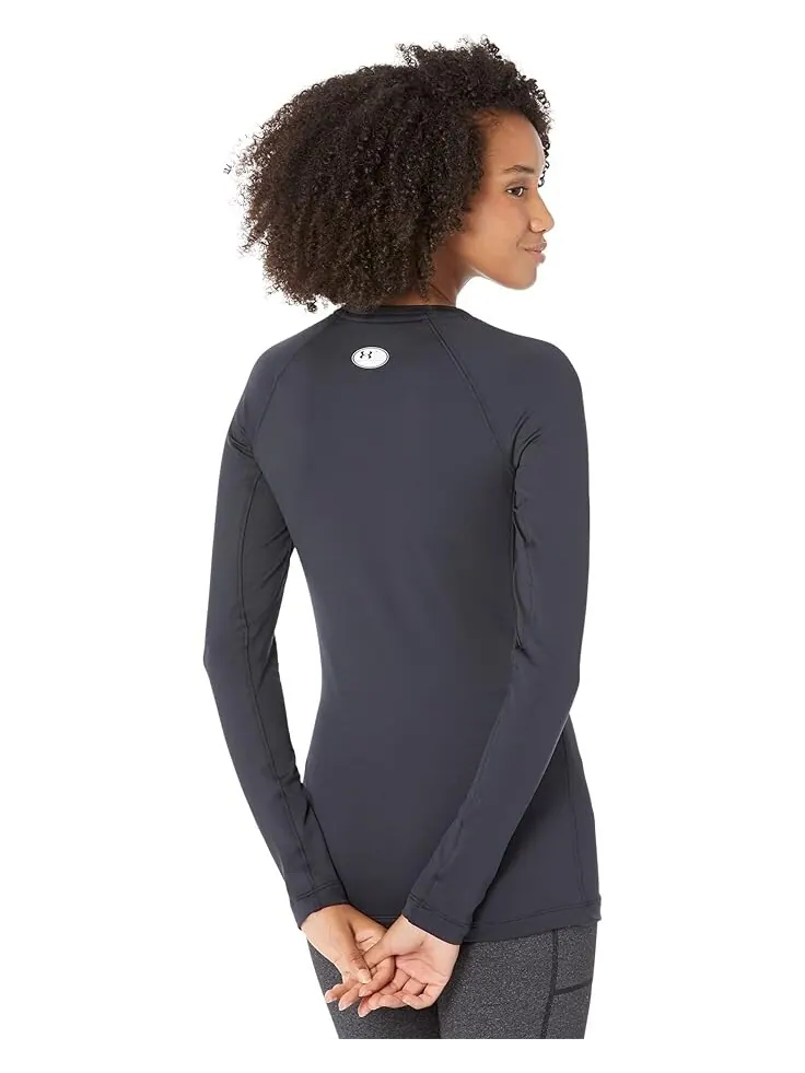 Футболка Under Armour Authentics Long Sleeves Crew Neck — изображение 2 из 4, черный/белый