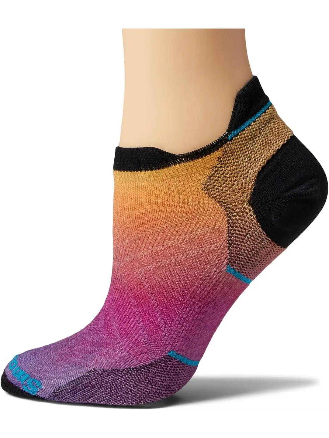 Обувь Run Zero Cushion с принтом омбре на низкой щиколотке Smartwool — изображение 1 из 1, оранжевый